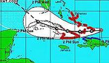 National Defense Staff declared the alert stage today for the eastern provinces for Cuba
